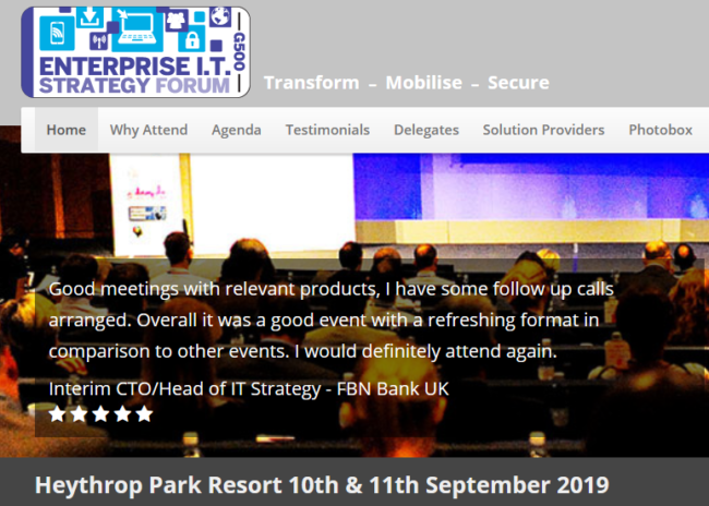Paul Kerrison Keynote Speaker at Enterprise IT Strategy Forum