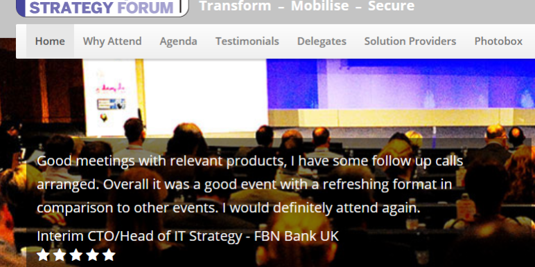 Paul Kerrison Keynote Speaker at Enterprise IT Strategy Forum